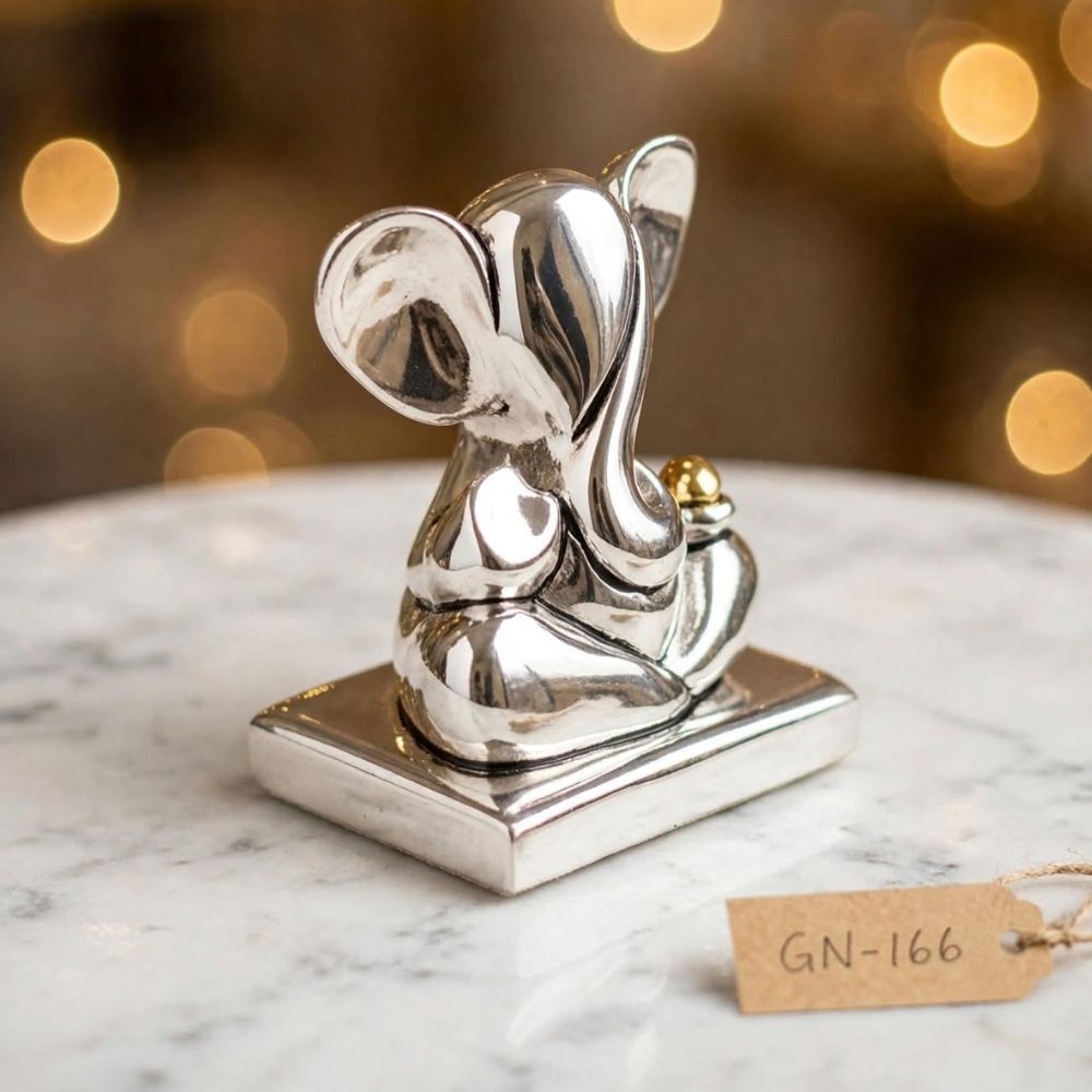 Silver Plated Lord Ganesha Idol  view 2