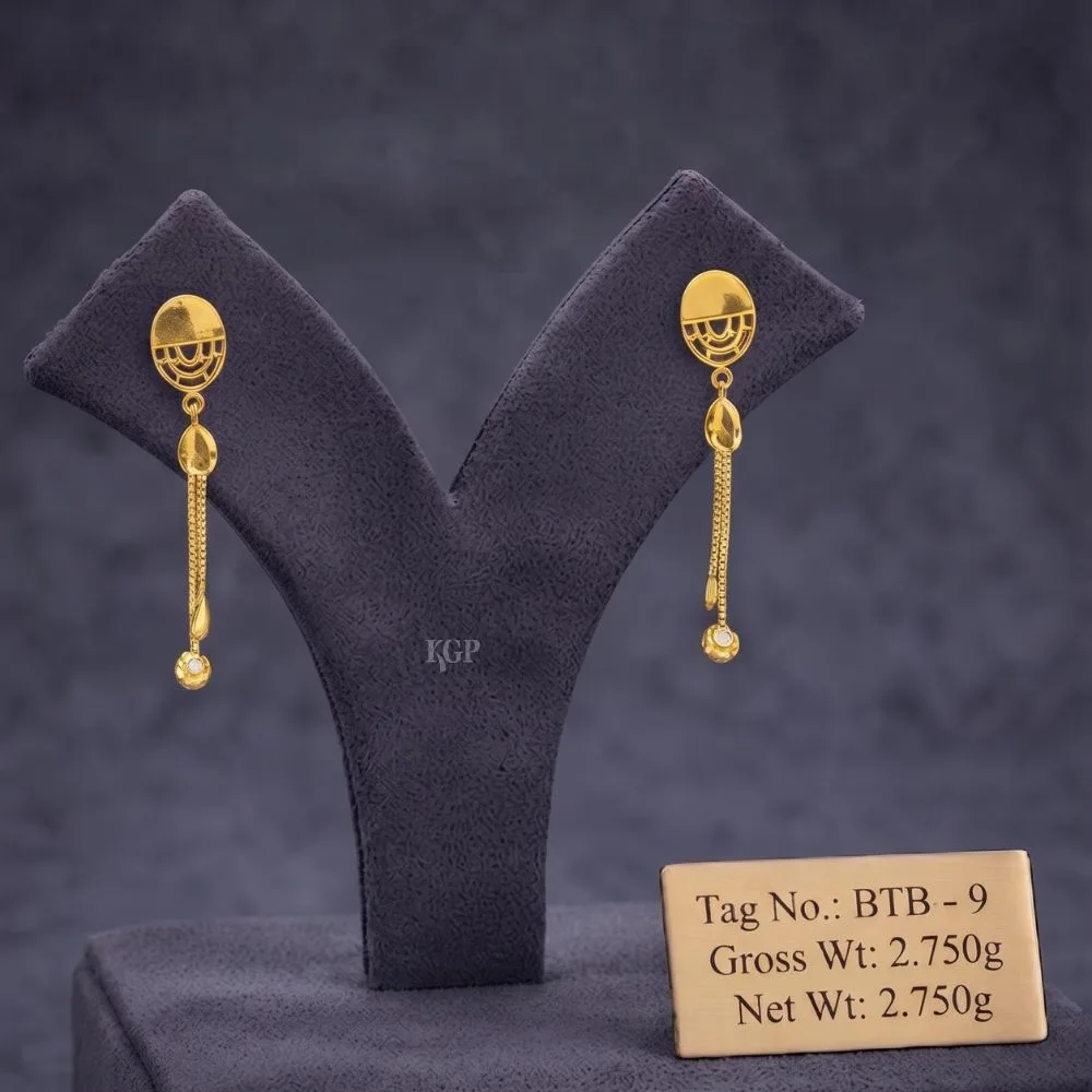Arc Elegance Long Drop Earrings