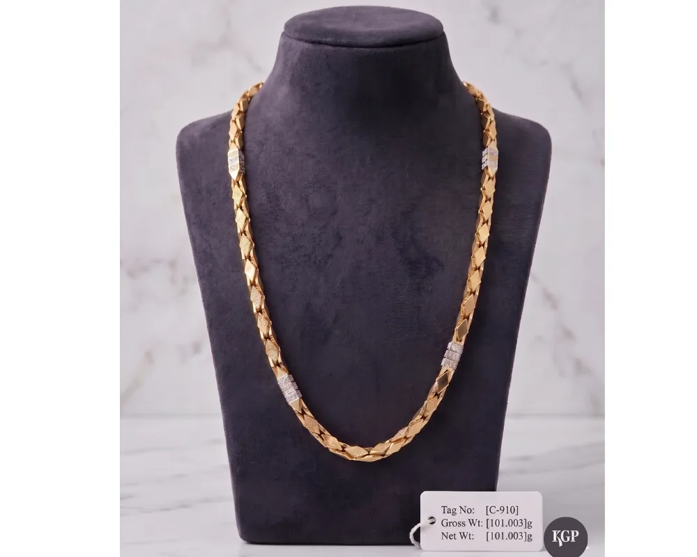 Royal Diamond-Cut Gold Chain