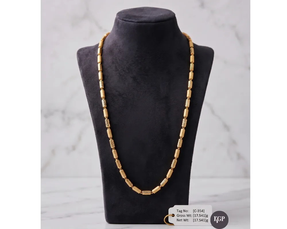 Golden Bead Link Chain