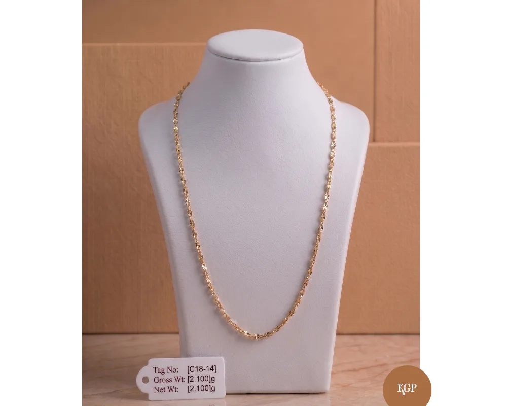 Blushing Twirl Rose Gold Chain