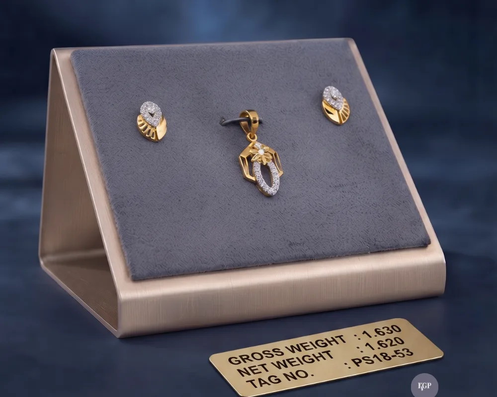 Delicate Floral Harmony Pendant Set