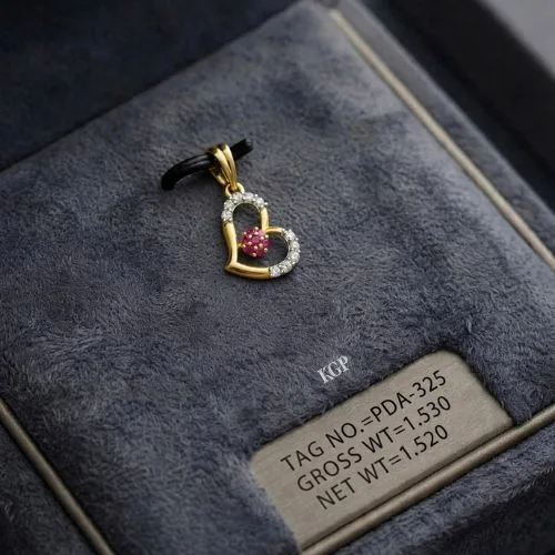 Ruby Heart Pendant