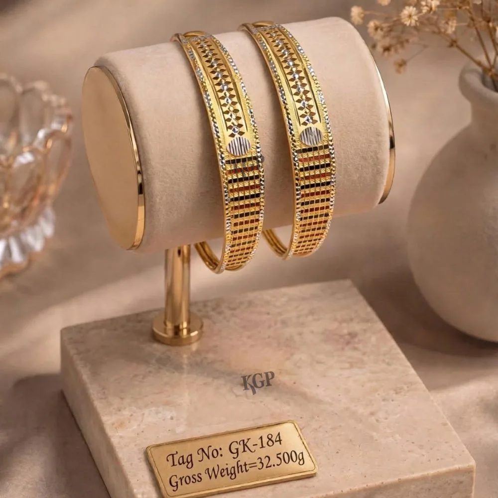 Royal Heritage Textured Gold bangles 
