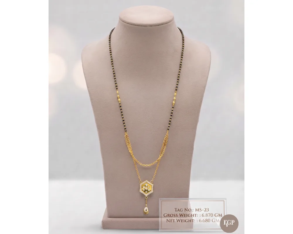 Elegant Double-Layer Gold Mangalsutra