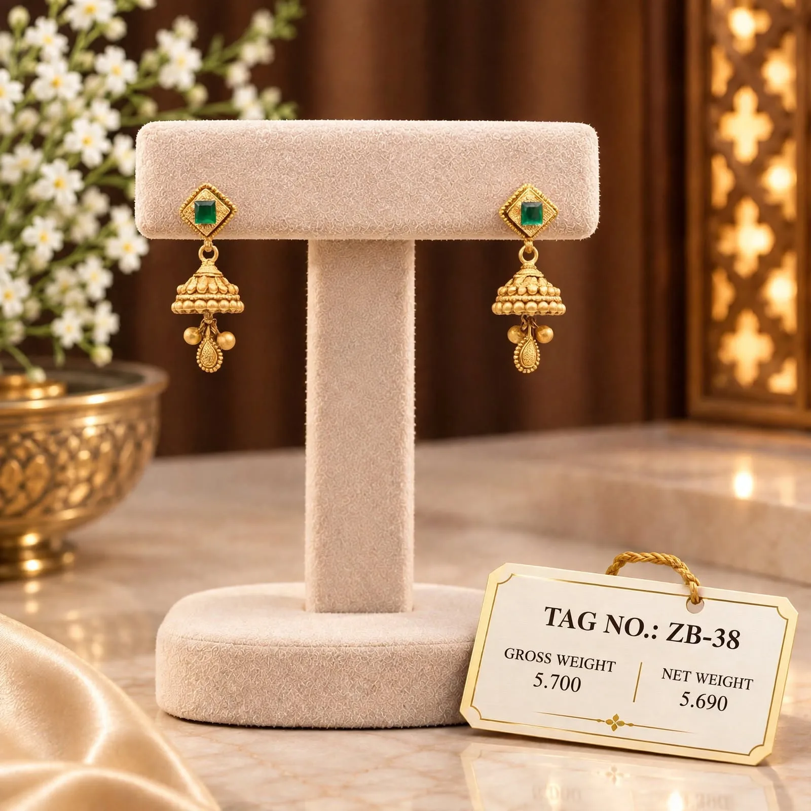  Heritage Noor Jhumka Earrings
