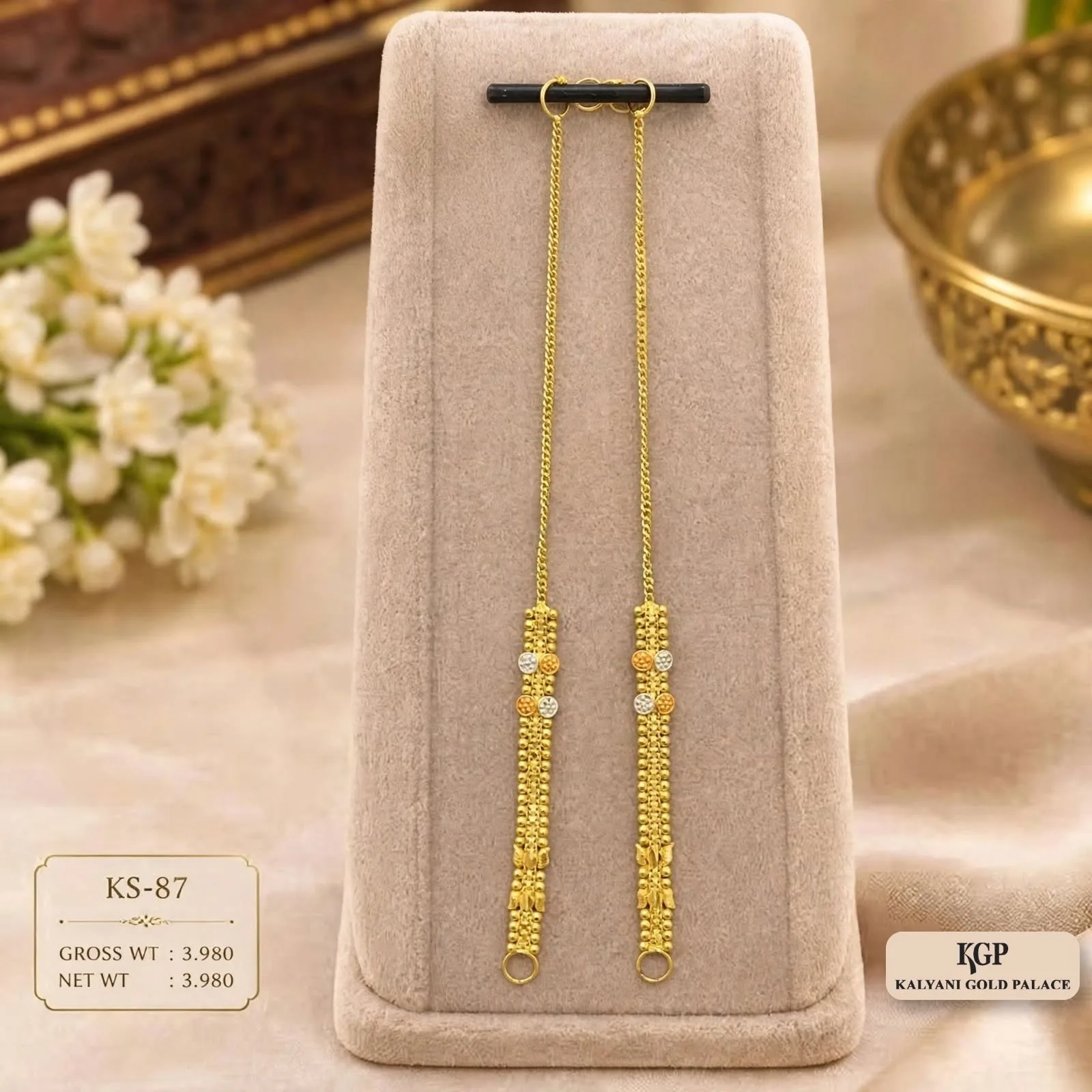 Sparkle Gajra Kaan Chain
