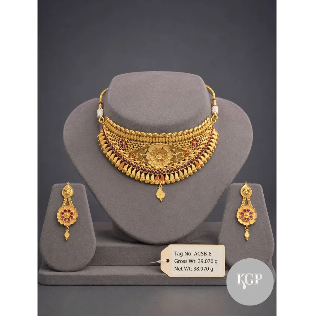 Temple Gold Choker Set