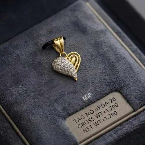 Swan Diamond Gold Pendant