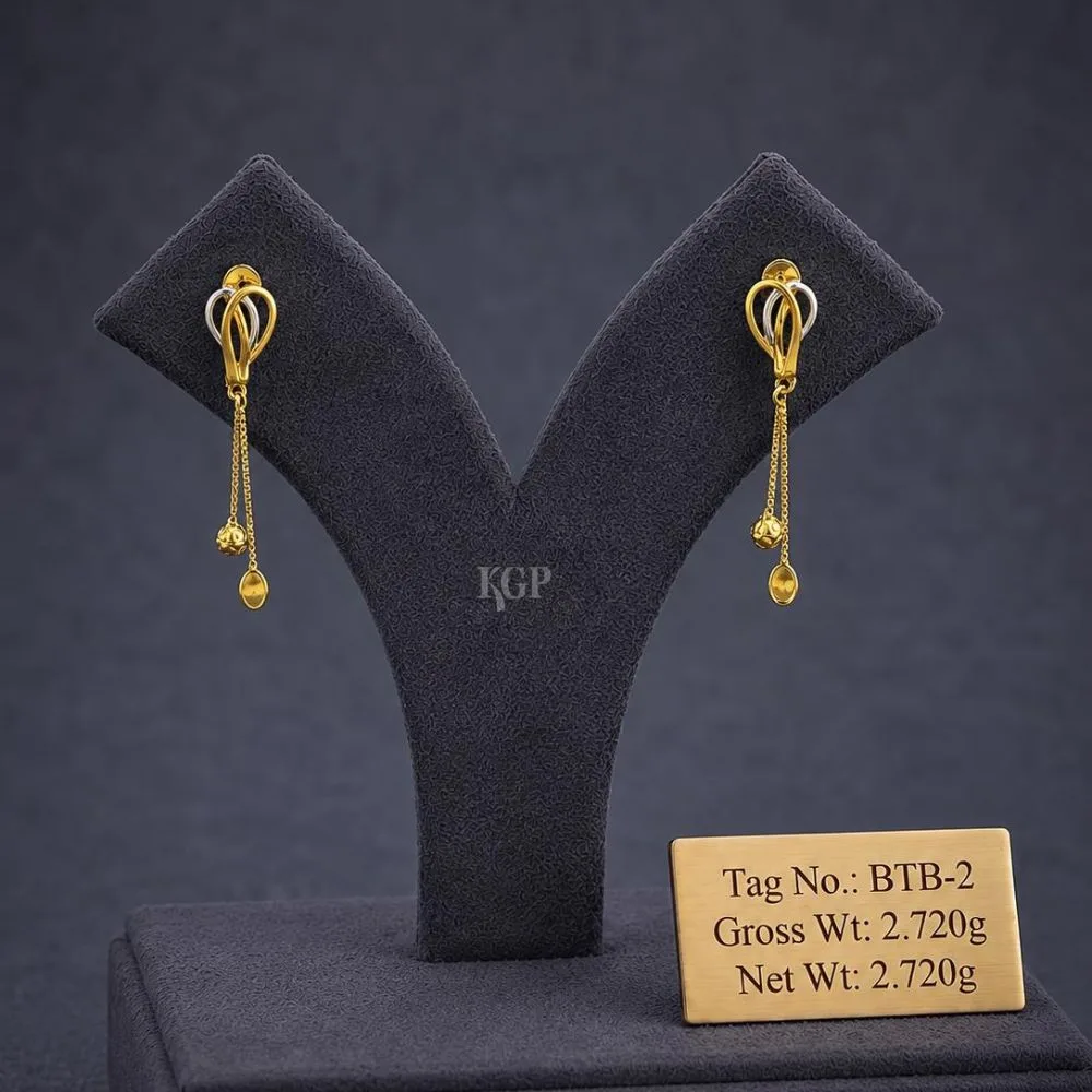 Twin Loop Tassel Earrings 