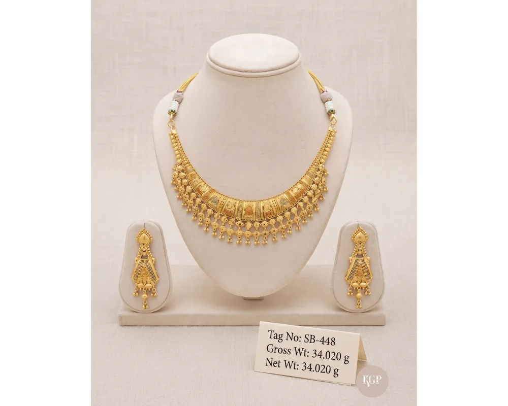 Golden Heritage Cascade Necklace Set