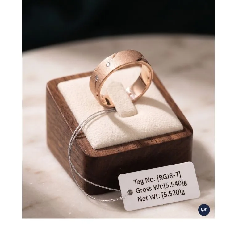 The Stardust Rose Gold Band