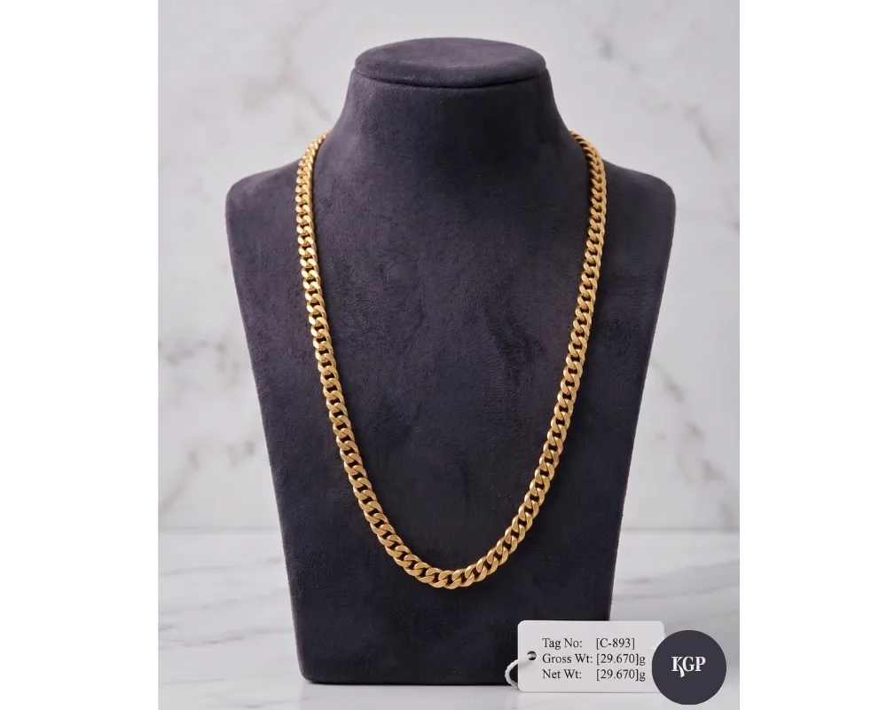 Classic Gold Curb Chain