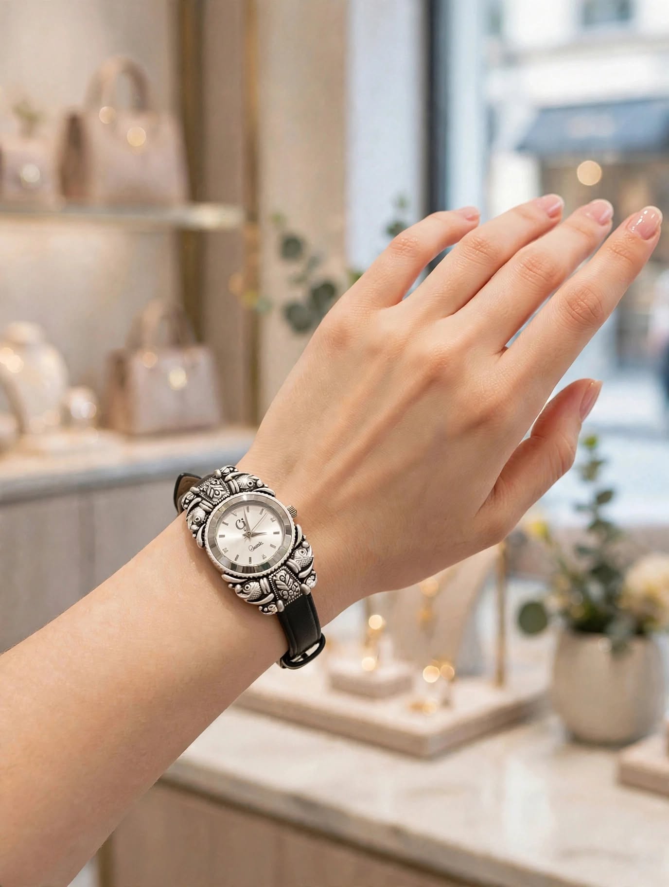 Regal Heritage Silver Watch – Ivory Dial view 2
